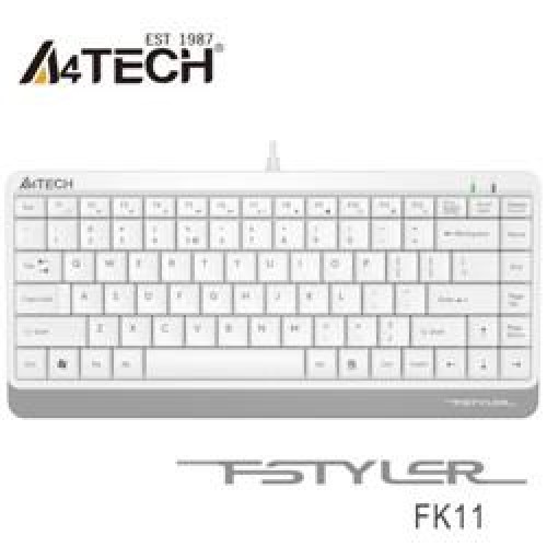 A4 Tech FK11 Q Usb Kablolu Mm Mini Klavye Beyaz