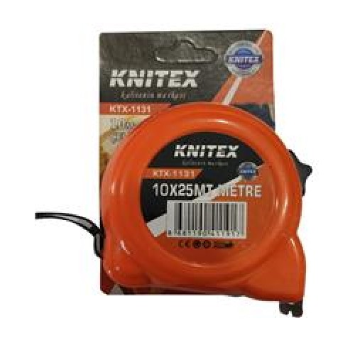 Knitex KTX-1131 Şerit Metre 10 Metre 25mm 