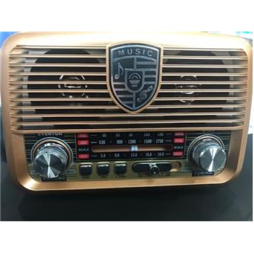 Everton Rt-314  Bluetooth Fm-Usb-Tf-Aux Şarjlı Nostaljik Radyo