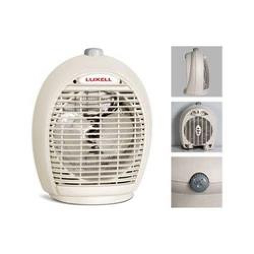 Luxell LX-6331 Beyaz Isıtıcı Fan 1000+1000 Watt 3 Farklı Kademede Çalışma