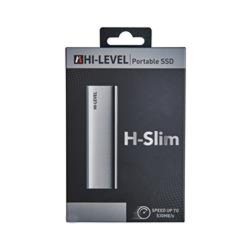 Hi-Level H-Slım 256GB Speed Up To 530MB-S USB 3.2 Type-C Portable SSD HLV-HSLIM-256 Harici Ssd  