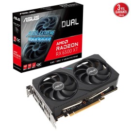 Asus Radeon DUAL-RX6500XT-O4G 4GB GDDR6 64Bit DX12 Ekran Kartı