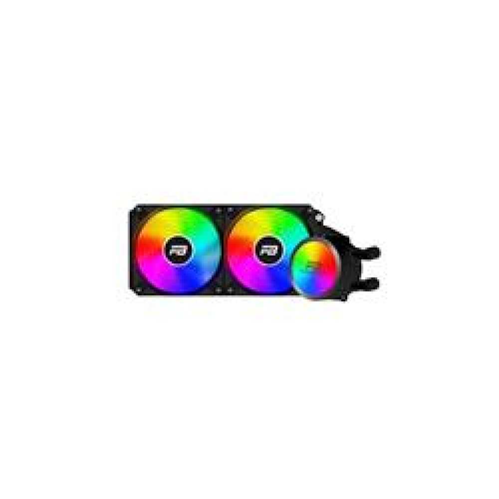PowerBoost NOBLE 240 Rainbow Fanlı 240mm (LGA1700-AM4-AM5) Uyumlu Sıvı Soğutma Sistemi (Siyah)