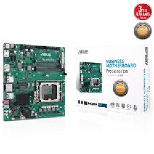 Asus Pro H610T D4-CSM Soket 1700 DDR4 3200(OC)Mhz Mını-ITX Anakart