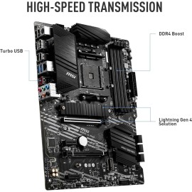 Msı B550-A Pro AM4 DDR4 Bellek 4400(OC) HDMI DP M.2 USB3.2 ATX Anakart