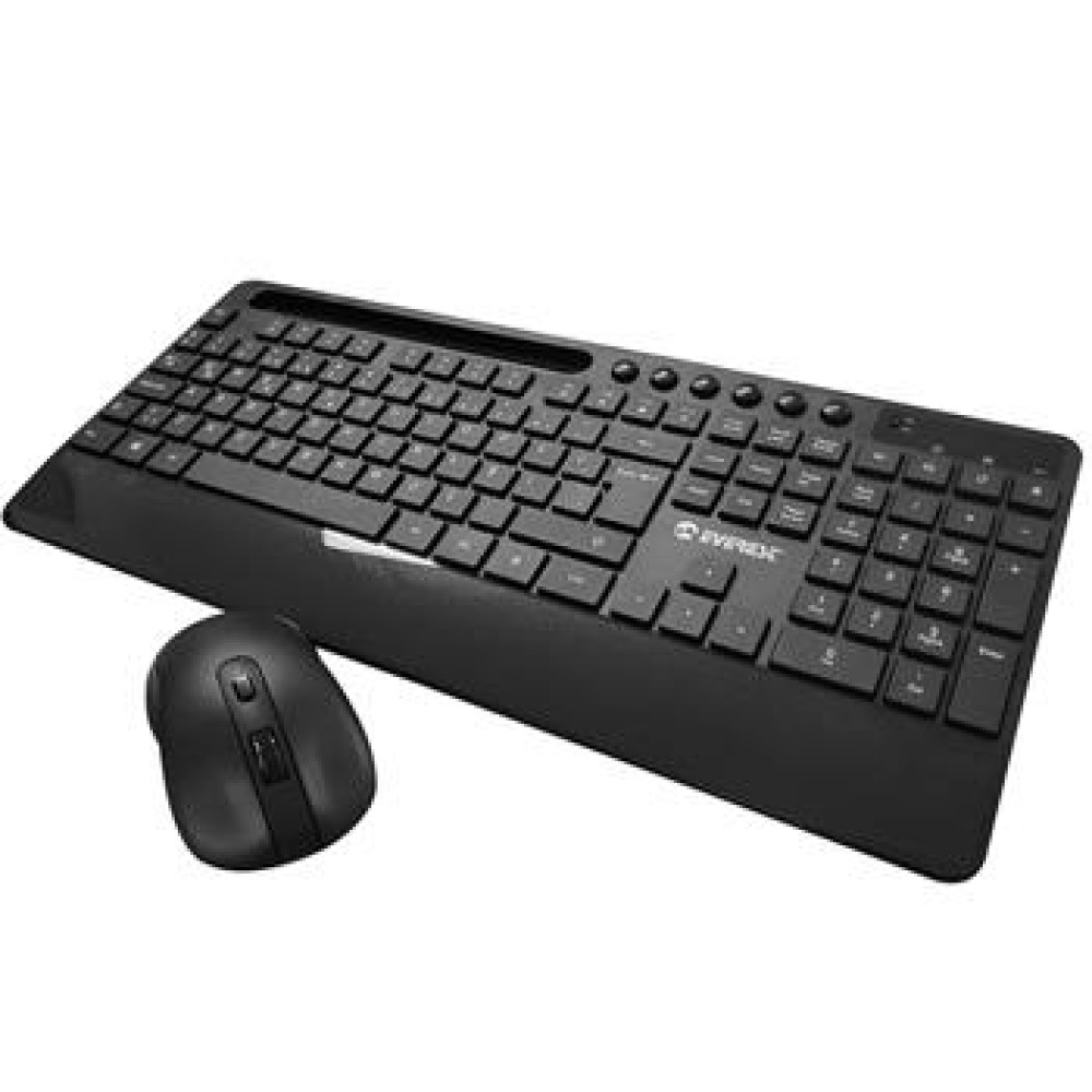 Everest KM-9676 Siyah Kablosuz 800-1200-1600 dpi Q Standart Klavye + Mouse Set