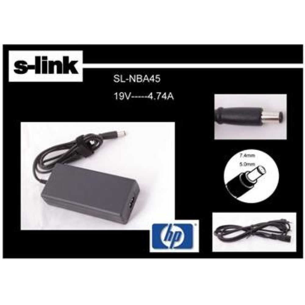 S-link SL-NBA45 19v 4.74a 7.4-5.0 Notebook Adaptörü
