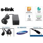 S-link SL-NBA425 40w 19v 2.1a 3.0-1.1 Samsung Notebook Adaptörü