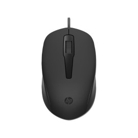 HP 150 240J6AA Siyah Kablolu Optik Kablolu Mouse 1600 DPI Optik Sensörlü 