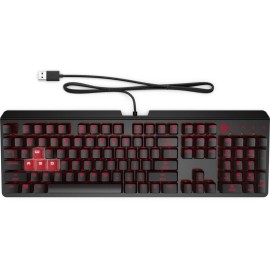 HP 6YW75AA OMEN Encoder Kahverengi Cherry MX Mekanik Anahtarlı Oyuncu Klavyesi Türkçe - Siyah 