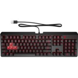 HP 6YW75AA OMEN Encoder Kahverengi Cherry MX Mekanik Anahtarlı Oyuncu Klavyesi Türkçe - Siyah 
