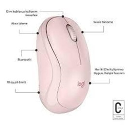 Logitech 910-007121 M240 Pembe Sessiz Kablosuz Mouse