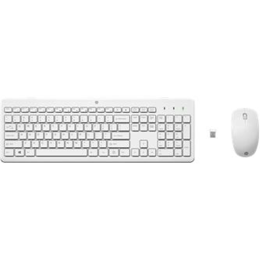 HP 230 3L1F0AA Kablosuz Klavye & Mouse Kombo Beyaz 1600dpı (2 x AAA (keyboard); 1 x AA (mouse)