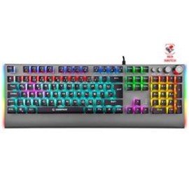 Rampage KB-R210 FAVORY Rainbow Aydınlatmalı Kristal Red Switch Mekanik Gaming Oyuncu Klavyesi