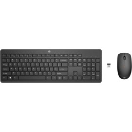 HP 230 18H24AA Kablosuz Klavye+ Mouse Set 2.4Ghz (2 x AAA keyboard; 1 x AA Mouse) Siyah 