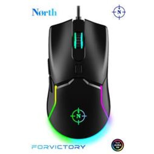 North Air Black RGB Kablolu Profesyonel Oyuncu Mouse 
