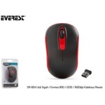 Everest SM-804 Usb Siyah-Kırmızı 800-1200-1600dpi Kablosuz Mouse