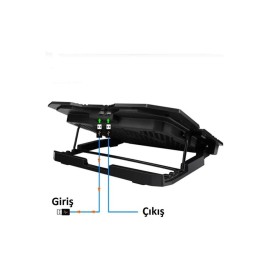 Frisby FNC-5235ST GS6 Notebook Soğutucu (6xFan) LCD Kontrol Panel Metal Izgara 5 Kademeli Yükseklik 