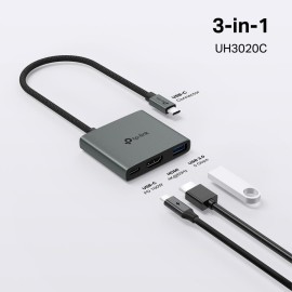 Tp-Link UH3020C USB Type C Docking Station 3 Port ( USB-C + HDMI + USB 3.0)