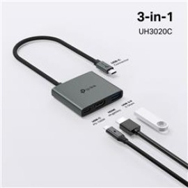 Tp-Link UH3020C USB Type C Docking Station 3 Port ( USB-C + HDMI + USB 3.0)