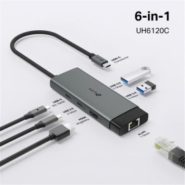Tp-Link UH6120C USB Type C Docking Station 6 Port ( USB-C PD + USB C + USB 3.0 X2 )