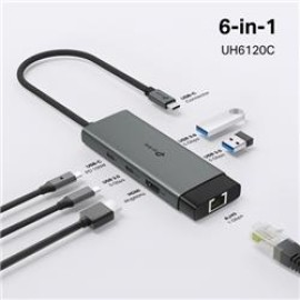 Tp-Link UH6120C USB Type C Docking Station 6 Port ( USB-C PD + USB C + USB 3.0 X2 )