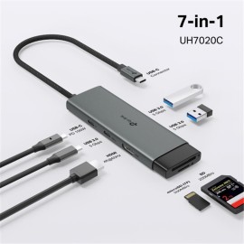 Tp-Link UH7020C USB Type C Docking Station 7 Port ( USB-C PD + USB C + HDMI + USB 3.0 X2 )