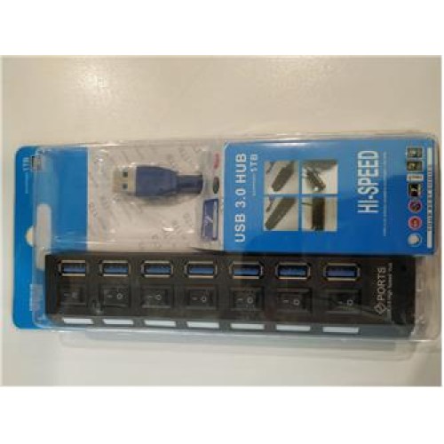 Gabble GB-701A 7 Port USB 3.0 Çoklayıcı  Anahtarlı