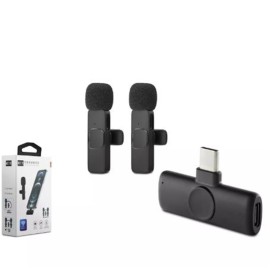 Hadron HDX2789 Kablosuz Çift Yaka Mikrofonlu TYPE-C 20 metre erişilebilir Hadron HDX2789 Kablosuz Çift Yaka Mikrofonlu TYPE-C 20 metre erişilebilir