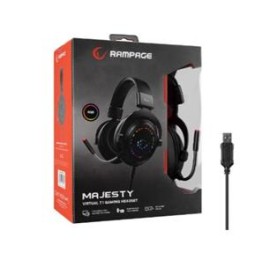 Rampage MAJESTY Siyah RGB Led 7.1 Surround Sound System Gaming Mikrofonlu Oyuncu Kulaklığı