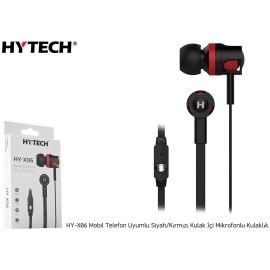 Hytech HY-X06 Mobil Telefon Uyumlu Siyah-kırmızı kulaklık