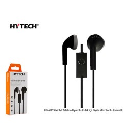 Hytech HY-XK03 Mobil Telefon Uyumlu Kulak içi Siyah Mikrofonlu Kulaklık