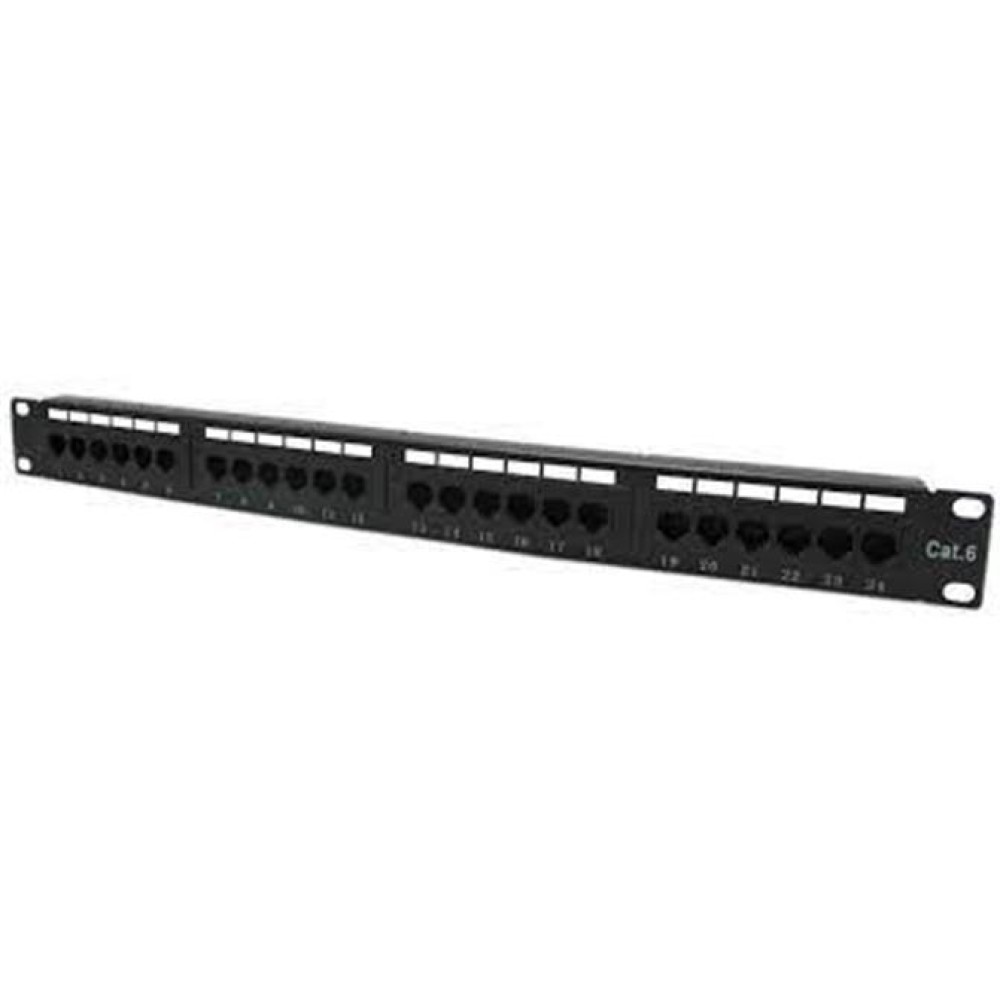 Teldata 24 Port Cat6 Utp Patch Panel Dolu