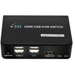 Dark DK-AC-KVMHD01 2x HDMI 4x USB KVM SWITCH 4K-30 Hz