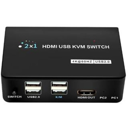 Dark DK-AC-KVMHD01 2x HDMI 4x USB KVM SWITCH 4K-30 Hz