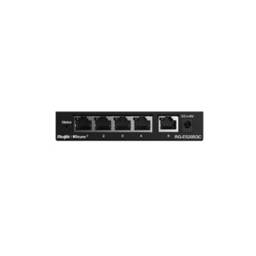 Ruijie-Reyee RG-ES205GC  4Port 10-100-1000 Mbps+1 Port 10-100-1000 Mbps Gb Yönetilebilir 54W