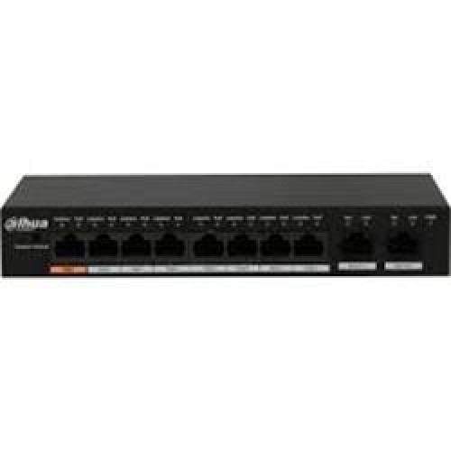 Dahua PFS3010-8ET-65 8 Port Poe 65W 2FE Uplink Switch 