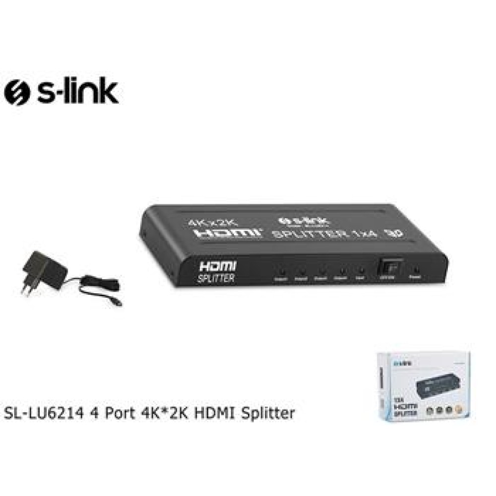 S-link SL-LU613 . 2 Port HDMI Çift Yönlü Switch ve Splitter
