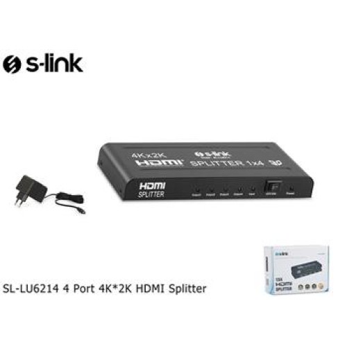 S-link SL-LU613 . 2 Port HDMI Çift Yönlü Switch ve Splitter