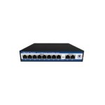 Nova NVC-PSE0820 8 Port Poe+ 10-100 Mbps 2 Port 10-100 Mbps Uplink Switch 120W