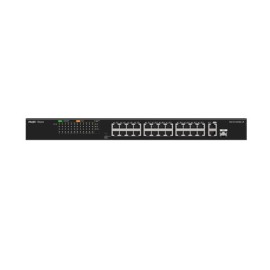Ruijie-Reyee RG-ES126FGS-LP 24 Port Poe+ 10-100 Mbps + 2 Port 10-100-1000 Mbps Uplink + 1 Port SFP