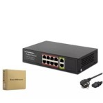 HADRON HDG08 POE SWITCH 2UPLINK 8+2 10-100-1000 MBPS 8PORT