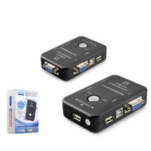 HADRON HDX1360 VGA USB KVM SWITCH 2GİRİŞ 1ÇIKIŞ SİYAH