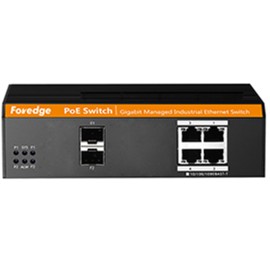 FOREDGE IS1010GPS Industrial Gigabit 4+2 Port Managed PoE Switch