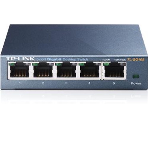 Tp-Link TL-SG105 5 Port 10-100-1000 Mbps Switch Çelik Kasa