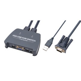 Vcom DD211-2K 2 Port Vga 1080P@60Hz Plastik Kasa Kvm Switch