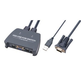Vcom DD211-2K 2 Port Vga 1080P@60Hz Plastik Kasa Kvm Switch