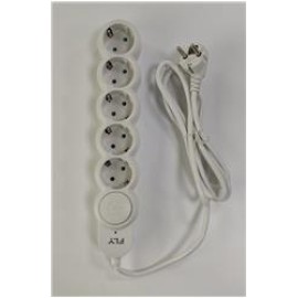 Fly 3394-01 5li 2mt Anahtarlı  Akım Korumalı Priz 2500w