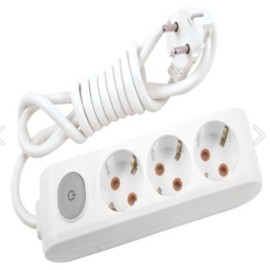 Viko Multi-Let VM33ANH  3lü 3mt Topraklı Anahtarlı Grup Priz 90117303