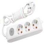 Viko Multi-Let VM33ANH  3lü 3mt Topraklı Anahtarlı Grup Priz 90117303